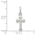thumbnail image 3 of Sterling Silver Polished Cross Charm Pendant, 3 of 4