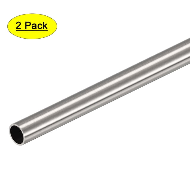 Uxcell Tubos de metal de acero inoxidable 304, tuberías rectas sin costura de 12mm x 1mm x 300mm