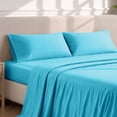 thumbnail image 3 of Bare Home Pillowcase Set - Premium 1800 Collection - Double Brushed - Ultra Soft - King Size, Aqua, 2 Count, 3 of 8