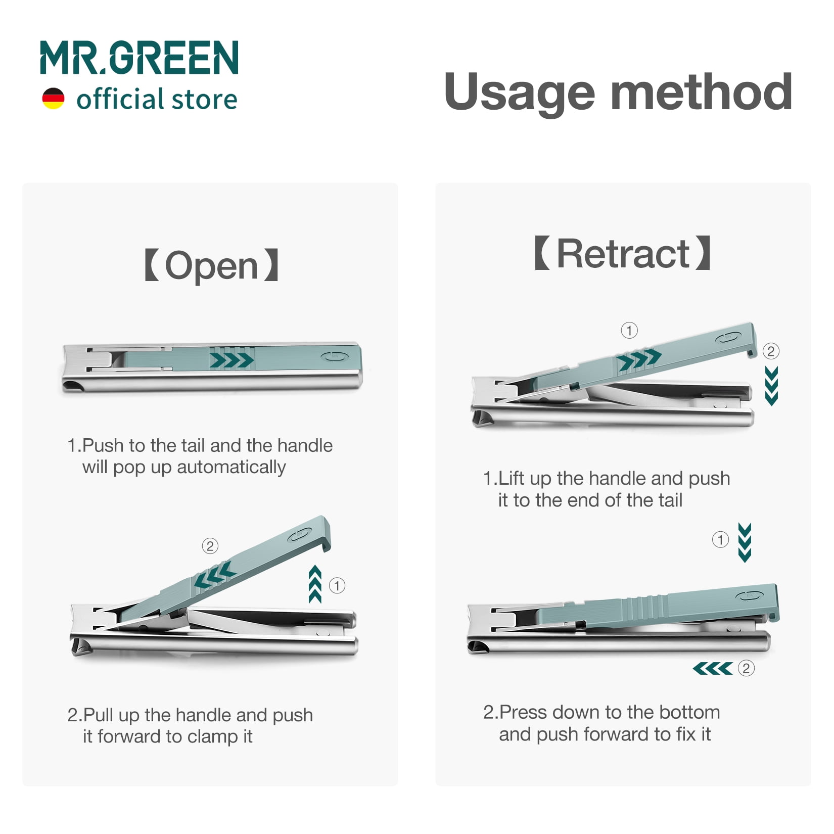 MR.GREEN Ultra Thin Nail Clippers German Precision Manufacturing Technology Nail Cutters with Cow Leather Cover Superior Texture (Light Brown)