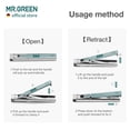 thumbnail image 6 of MR.GREEN Ultra Thin Nail Clippers German Precision Manufacturing Technology Nail Cutters with Cow Leather Cover Superior Texture (Light Brown), 6 of 6