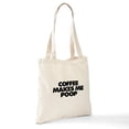 thumbnail image 6 of CafePress - Coffee Makes Me Poop Tote Bag - Unisex Canvas Tote Bag, Beige, 1-Piece, 6 of 6