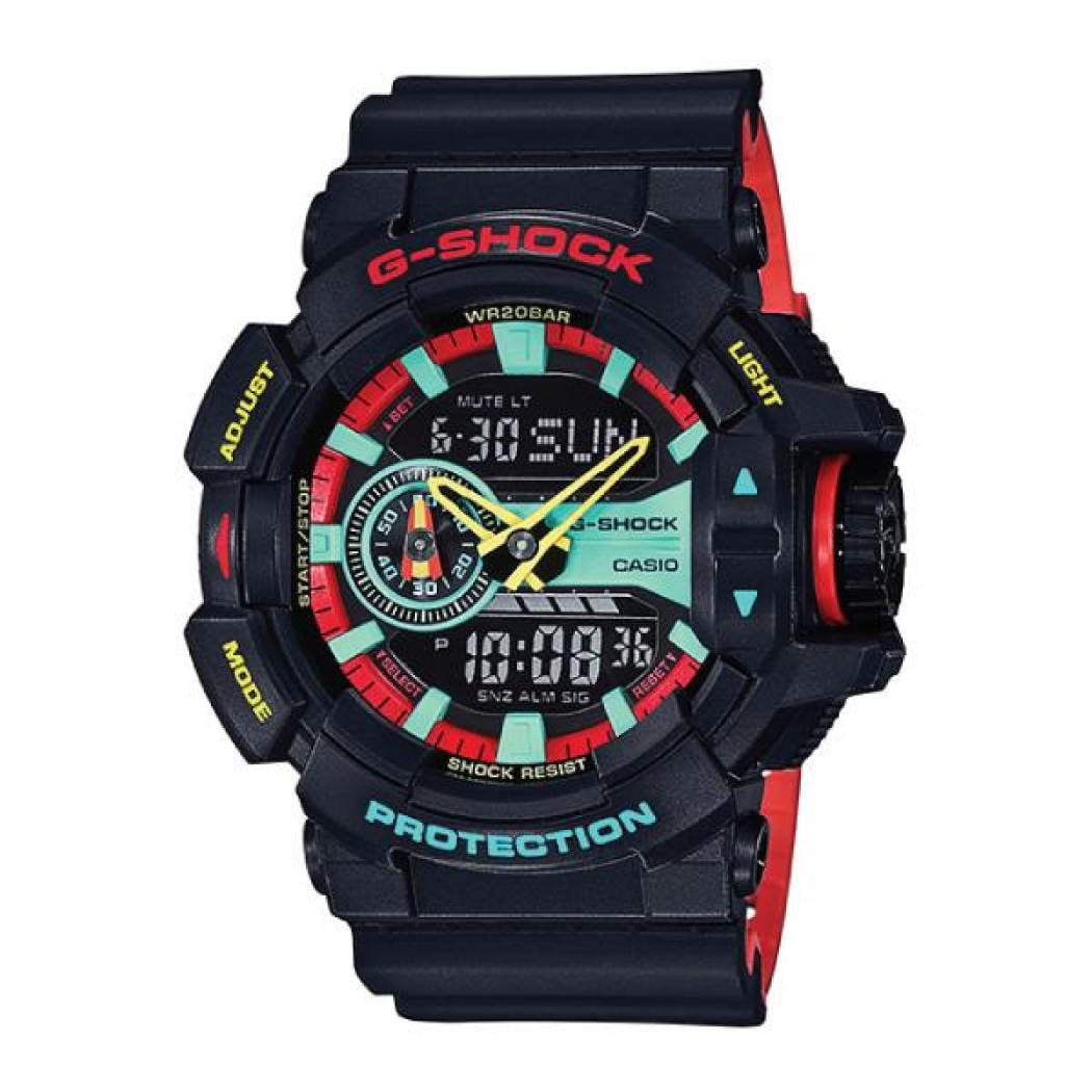 Casio G-Shock Rasta Colors Men's Watch GA-400CM-1A - Walmart.com