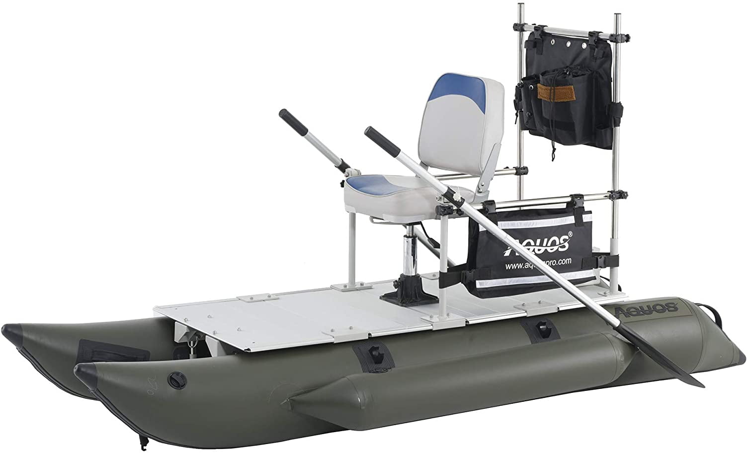 AQUOS Heavy-Duty for Two Series 12.5 ft Inflatable Pontoon Boat