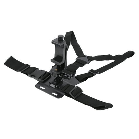 Image of Plastic Black Adjustable Chest Harness Strap Convenient Hanging Safety Belt for Gopro Motion Camera