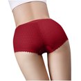 thumbnail image 4 of Ashirexll Plus Size Underwear for Women, Ladies Underwear Panties, Solid Color Lace Seamless High Waist High Elastic Hip Lift Panties, 4 of 4