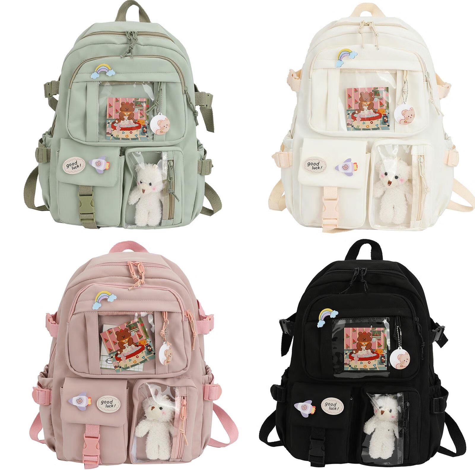 Kawaii Backpack School Bag for Girls Large Capacity Kawaii Bag With
