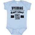 thumbnail image 3 of Inktastic Wyoming Awesome Since 1890 Boys or Girls Baby Bodysuit, 3 of 5