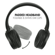 Foldable Stereo Headphones with Bluetooth Wireless Technology - Black