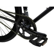 Golden Cycles Single Speed Fixie Bike – Lightweight Steel Frame, Flip-Flop Hub, 700c Wheels, Multiple Sizes & Deep V Rims (Vader, 45)
