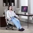 thumbnail image 5 of 400lbs Big and Tall Executive Leather Office Chair with footrest Heavy Duty, Reclining, and Stylish Computer Desk Chair, 5 of 9