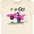 thumbnail image 4 of Inktastic Go Go Go Pink Racing Car Boys or Girls Baby Bodysuit, 4 of 5