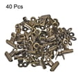 thumbnail image 3 of Unique Bargains Metal Hinge Clip Clamp 22mm Small Binder Clips Bronze, 40 Pack, 3 of 5