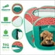 thumbnail image 3 of Jaula portátil para perros y tienda para gatos Furhaven verde y rosa XL, 3 of 9