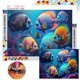 thumbnail image 1 of Con Cuentas Cuadradas 5D DIY Peces Aguas Profundas 40x30cm, 1 of 9