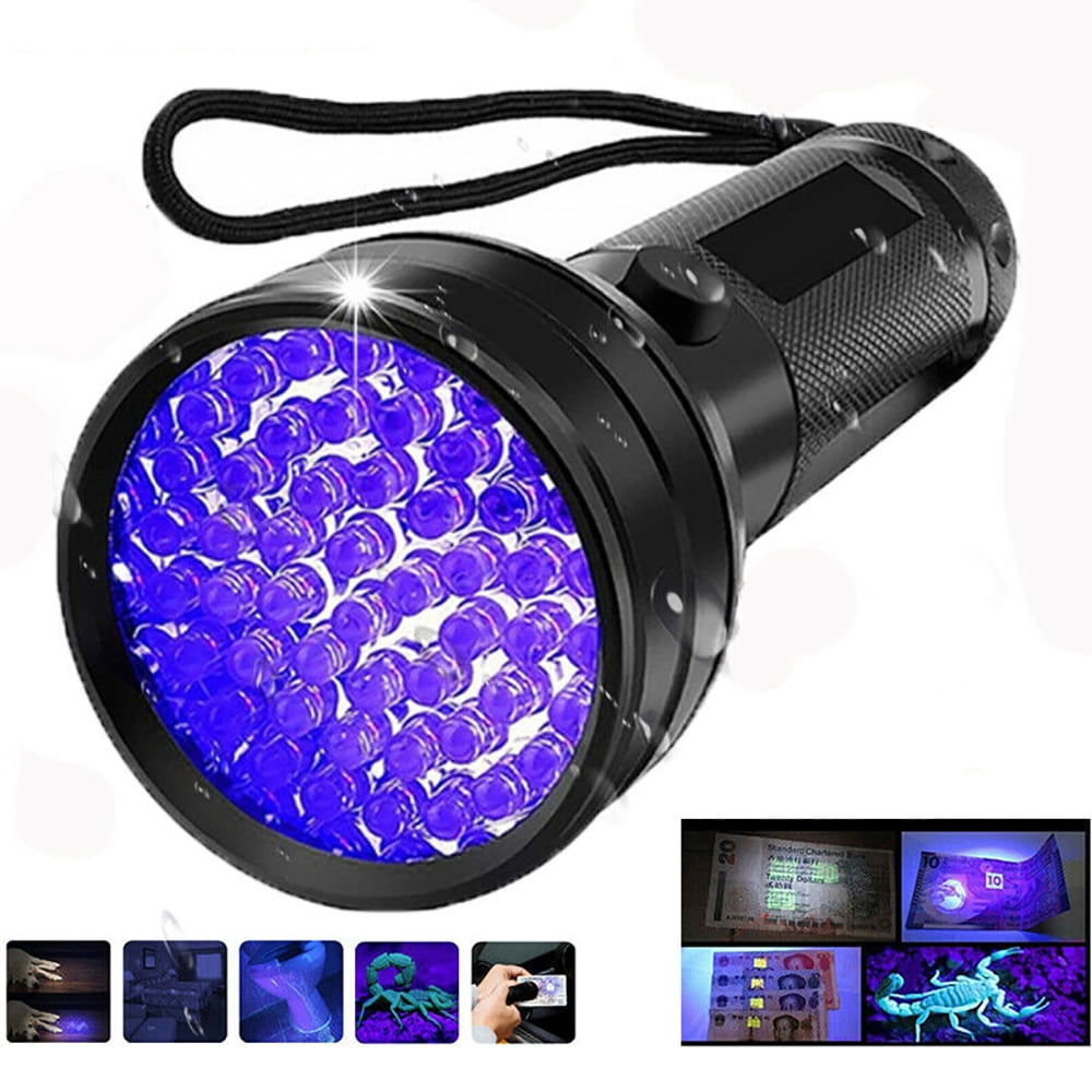 UV Ultraviolet LED Flashlight Black Light 395nM Inspection Lamp Torch Stains 