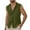 AA-Army Green, variant on QATAINLAV Linen Shirts for Men Summer Sleeveless Beach Shirts Casual Button Up Laple Tank Tops Solid Color Vacation Vest with Pocket Army Green M Today Sales