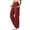 Wine, variant on Athletic Pants for Women Plus Size Pull on Pants Stretchy Wide Leg Yoga Pants Flare Pants for Women for Workout Running Athletic Activewear