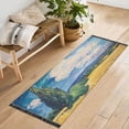 thumbnail image 5 of Bed Long Carpet Bed Rug 72x23.5In Indoor Non-Slip Durable Carpet Floor Mat Runner Rug Bedroom Hallway Carpet Machine Washable Beautiful Wheat Field, 5 of 8