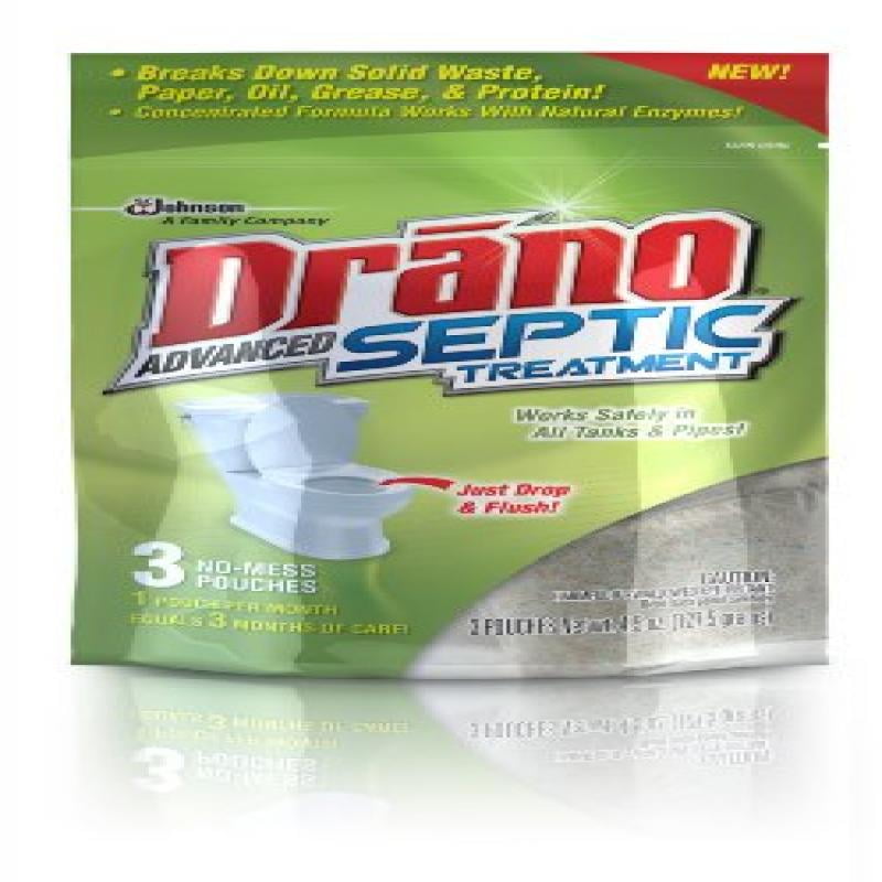 Drano Advanced Septic Treatment, 3 Count