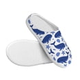 thumbnail image 3 of Lsque Whale Pattern Womens Comfort Cotton on Scuff With Memory Foam and Anti-skid Sole Slipper-39/40, 3 of 7