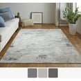 thumbnail image 5 of Feizy Prasad Modern Watercolor, Ivory/Gray, 5' x 8' Area Rug, Easy Care Stain Resistant Fade Resistant, Area Rug for Living Room and Bedroom, 5 of 11
