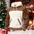 thumbnail image 2 of Horkkom Mens Hoodies Pullover Fleece Fuzzy Sweatshirts Winter Warm Hoodies with Pocket Drawstring XXXXL, 2 of 4