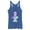 Royal Blue Heather, variant on Women's Fortnite Skull Trooper All Hail Glow Racerback Tank Top White Heather Large