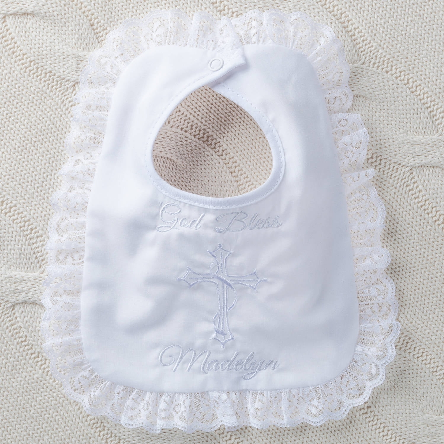 christening bibs personalized