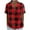 Red, variant on Njagoc3 Womens Red & Black Plaid Button - Down Shirt, Short Sleeve, Classic Fit, Casual Summer & Spring Top