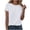 White, variant on Kaprioy Summer Tops for Women Short Sleeve Comfy Basic Top Tees Tshirt Crewneck Shirt