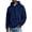 #H-Navy, variant on Men's Sherpa Fleece Hoodies Long Sleeves Loose Thick Warm Fall Winter Fuzzy Pullover Hooded Sweatshirts,Navy,Size XL