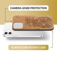 thumbnail image 6 of Case Yard Wooden Case Outside Soft TPU Silicone Slim Fit Shockproof Wood Protective Phone Cover for Girls Boys Men and Women Supports Wireless Charging Pineapple Express Design case for iPhone-12-Mini, 6 of 7