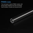 thumbnail image 4 of Unique Bargains Acrylic Pipe Clear Rigid Round Tube 8mm ID 10mm OD 10' for Lamps and Lanterns, Water Cooling System 2pcs, 4 of 6