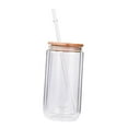 thumbnail image 5 of Iced Coffee Cup Glassware Reusable Drinking Glasses Wide Mouth Tumbler Drinking Glasses for Home Cocktail Coffee Shop Dining Room Kitchen 12, 5 of 9
