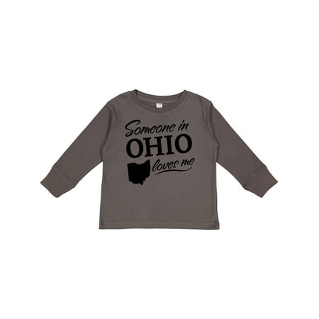 

Inktastic Someone in Ohio Loves Me Gift Toddler Boy or Toddler Girl Long Sleeve T-Shirt