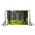 thumbnail image 2 of EREHome Polyester Fabric Forests Backdrop 7x5ft Photography Backdrop Green Trees Grass Land Sunshine Nature Landscape Photos Shooting Video Studio Props, 2 of 3