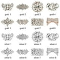 thumbnail image 3 of 1PC Accessories Bride High Heel Rhinestone Square Clamp Shiny Clips Charm Buckle Shoe Decorations Clip GOLD 6, 3 of 8