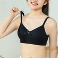 thumbnail image 5 of Girls' Training Bras Girls' T-Shirt Wireless Training Bra with Adjustable Straps, Soft & Comfortable Teen Girls Underwear Bralette Black 14Y, 5 of 8