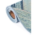 thumbnail image 5 of Unique Loom Outdoor Modern Collection Area Rug - Rippling (2' 7" x 5' 3" Runner Light Blue/Navy Blue), 5 of 10