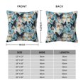 thumbnail image 2 of Pofeuu Butterflys Print Double-sided plush pillowcase Square Throw Pillow Covers Pillows Cover for Living Room Bedroom Sofa Couch Cushion Cover（No pillow core）-18"x18", 2 of 7
