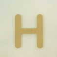 thumbnail image 4 of Package of 1, 8 Inch X 3/4" Thickness MDF Letter H in The Gotham Rounded Font, Thick, Upper Case for Art & Craft Project, Made in USA, 4 of 4