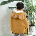 thumbnail image 4 of AOMPMSDX Kids Baby Girls Christmas Outwear Thick Warm Hooded Coat Princess Cloak Cape Girls Coat&jacket Khaki One Size, 4 of 6