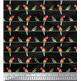 thumbnail image 1 of Soimoi Cotton Duck Fabric Stripe & Macaw Parrot Bird Print Fabric by the Yard 42 Inch Wide, 1 of 1