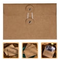 thumbnail image 1 of ELAYARD 20Pcs Brown Kraft Paper Envelopes with String Closure Ideal for Filing and Office Storage, 1 of 7