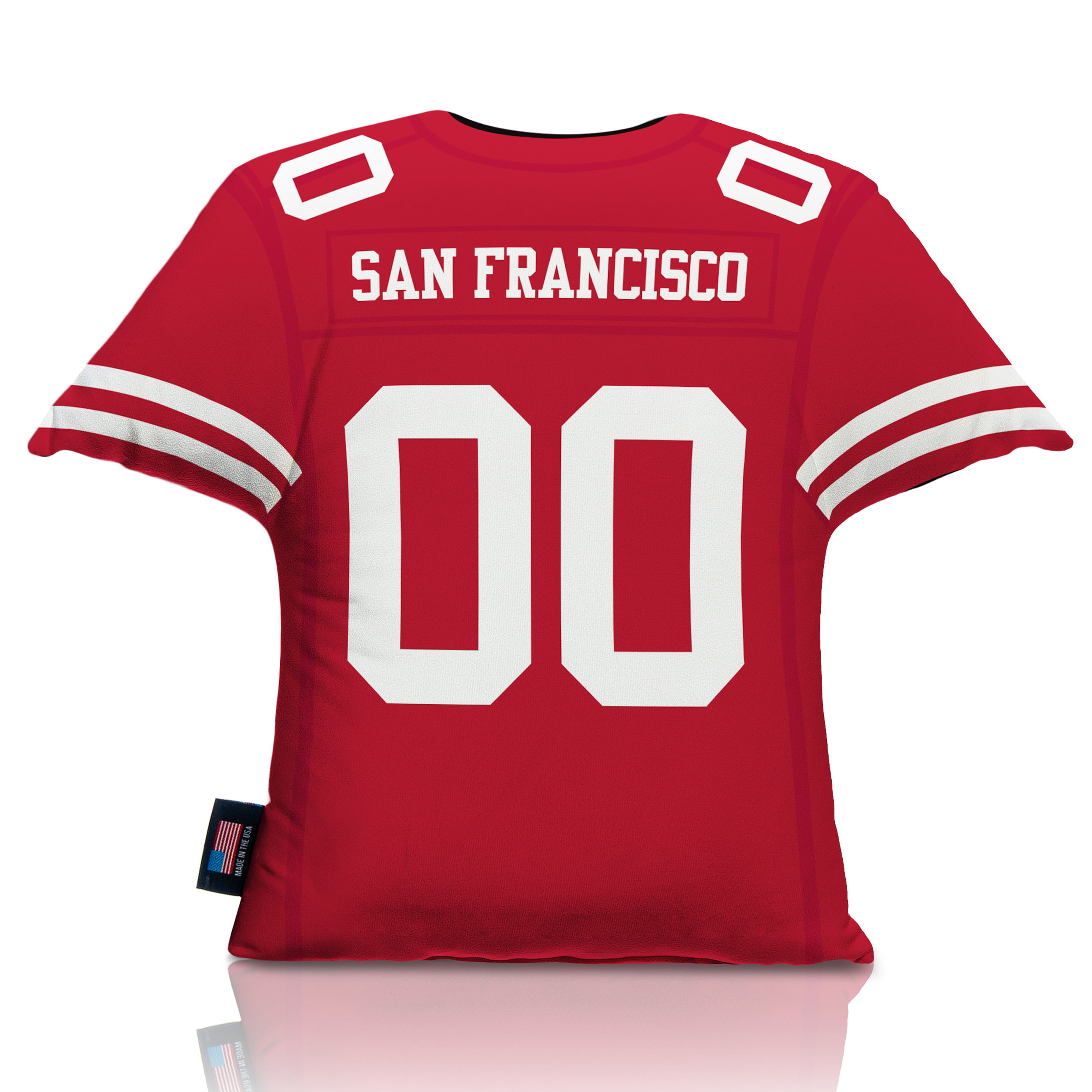 San Francisco 49ers 16'' x 16'' Jersey Pillow - Red
