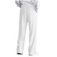 thumbnail image 5 of RYDCOT Men's Pleated Baggy Dress Pants High Waisted Straight Leg Pants Casual Work Trousers with Pockets Slacks for Men White, 5 of 9
