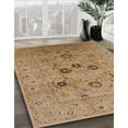 thumbnail image 2 of Ahgly Company Indoor Square Mid-Century Modern Brown Sand Brown Oriental Area Rugs, 4' Square, 2 of 6