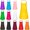 Multicolor-12-12 PCS, variant on 6 Pack Apron Bulk With 2 Pockets Adjustable Chef Artting Aprons For Cooking Baking Crafting Grilling Activity(6 Color)