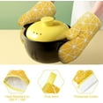 thumbnail image 4 of HEETLY Pot Holders and Oven Mitts Set, 6 Piece Cotton Kitchen Set (2 Oven Mitts + 4 Pot Holders), Heat Resistant 392°F for Cooking Baking Grilling, 4 of 8